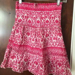 Womens preppy flowy skirt